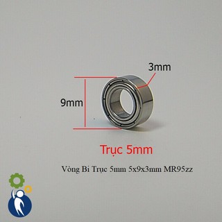 1 cái vòng bi trục 5mm kích thước 5x9x3mm