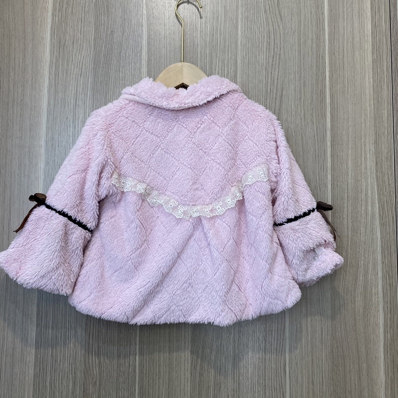 Áo khoác lông bé gái hàng 2hand size 11-14kg KE04