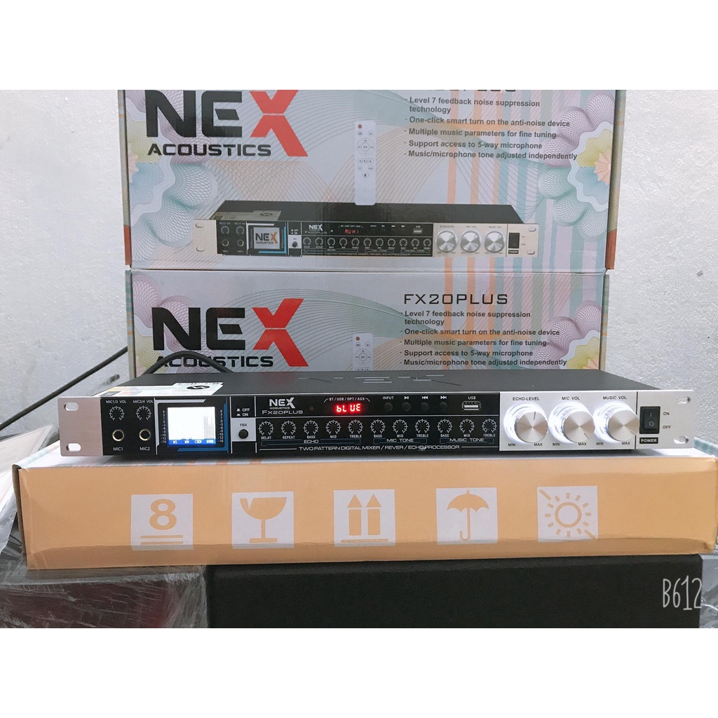 Vang Cơ NEX Acoustic FX20 PLUS Chống Hú Xử Lý Âm Thanh Chuyên Nghiệp, Có USB + Cổng Quang Optical, Bảo Hành 1 Năm