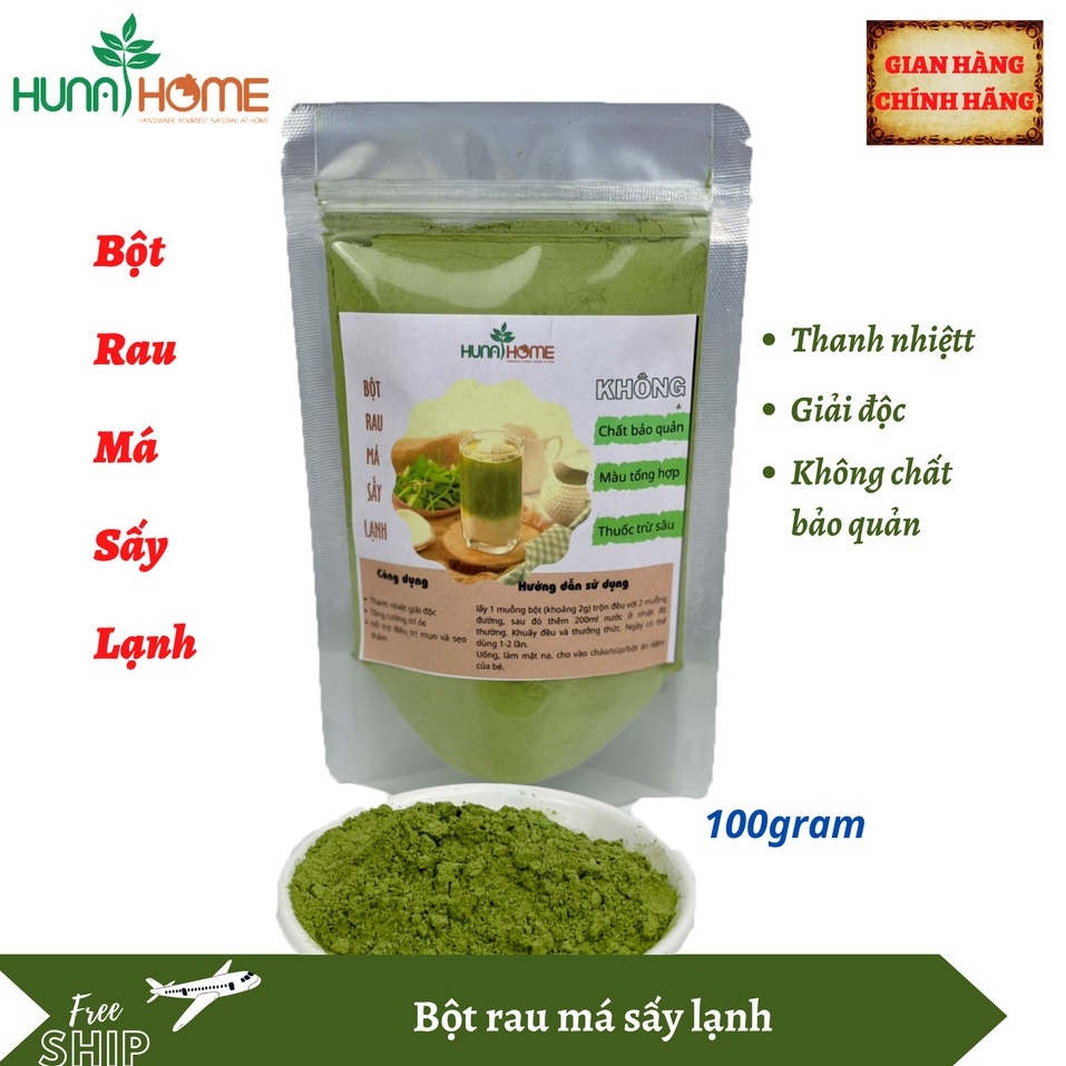 Bột rau má sấy lạnh Huna's Home