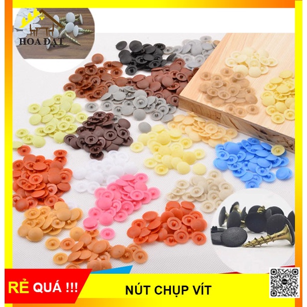 Nút Chụp Vít 10mm, Nút Nhựa Bịt Đầu Ốc Liên Kết Cam - Phụ Kiện Ngành Gỗ Hoa Đạt