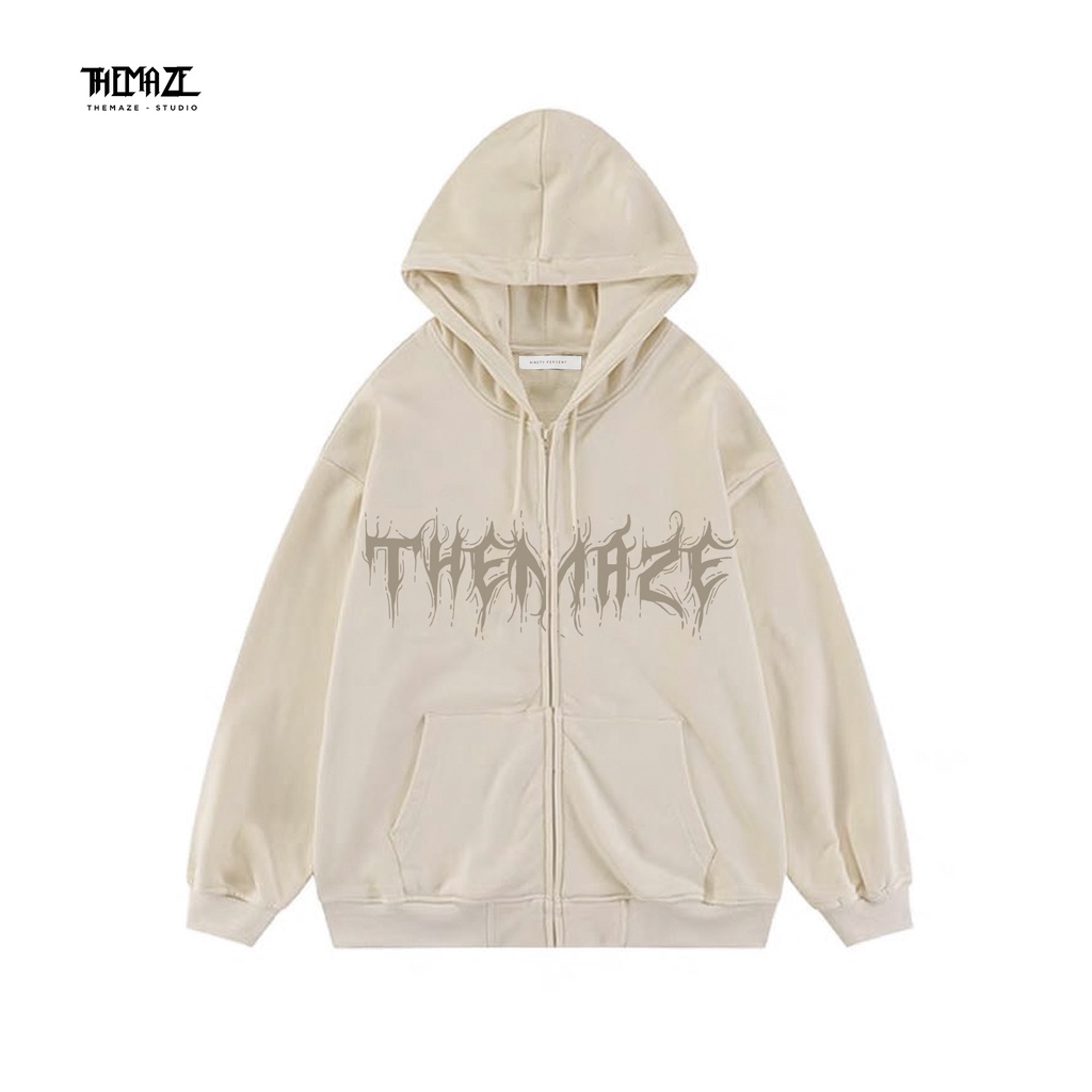 Hoodie zip THEMAZE cánh dơi