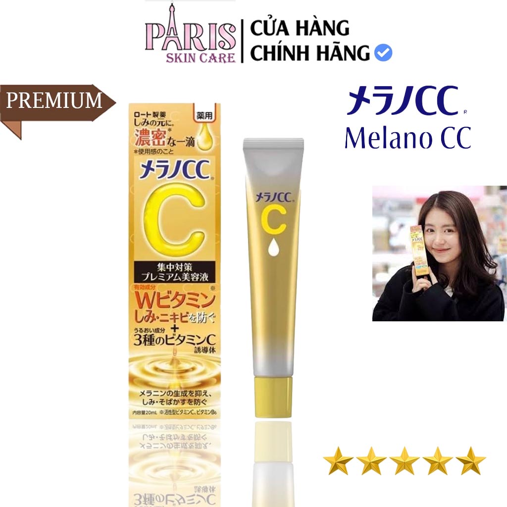 SERUM VITAMIN C ROHTO MELANO CC, gia tăng tuần hoàn máu; ngăn chặn lão hóa da cho da khỏe đẹp