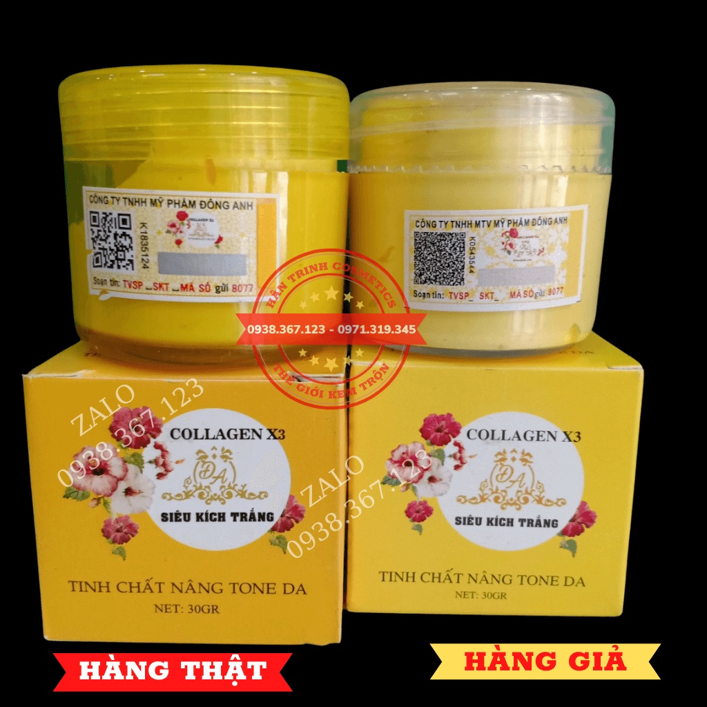 Kem Kích Trắng Body Collagen X3 Hàng Chính Hãng 30g - Mỹ Phẩm Hân Trinh