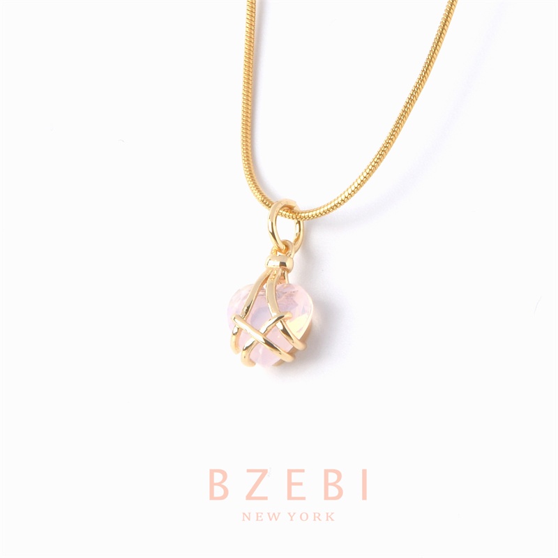 Vòng cổ Mạ Vàng 18K Mặt Hình Búp Bê Barbie Đính Đá Pha Lê Thời Trang 398n