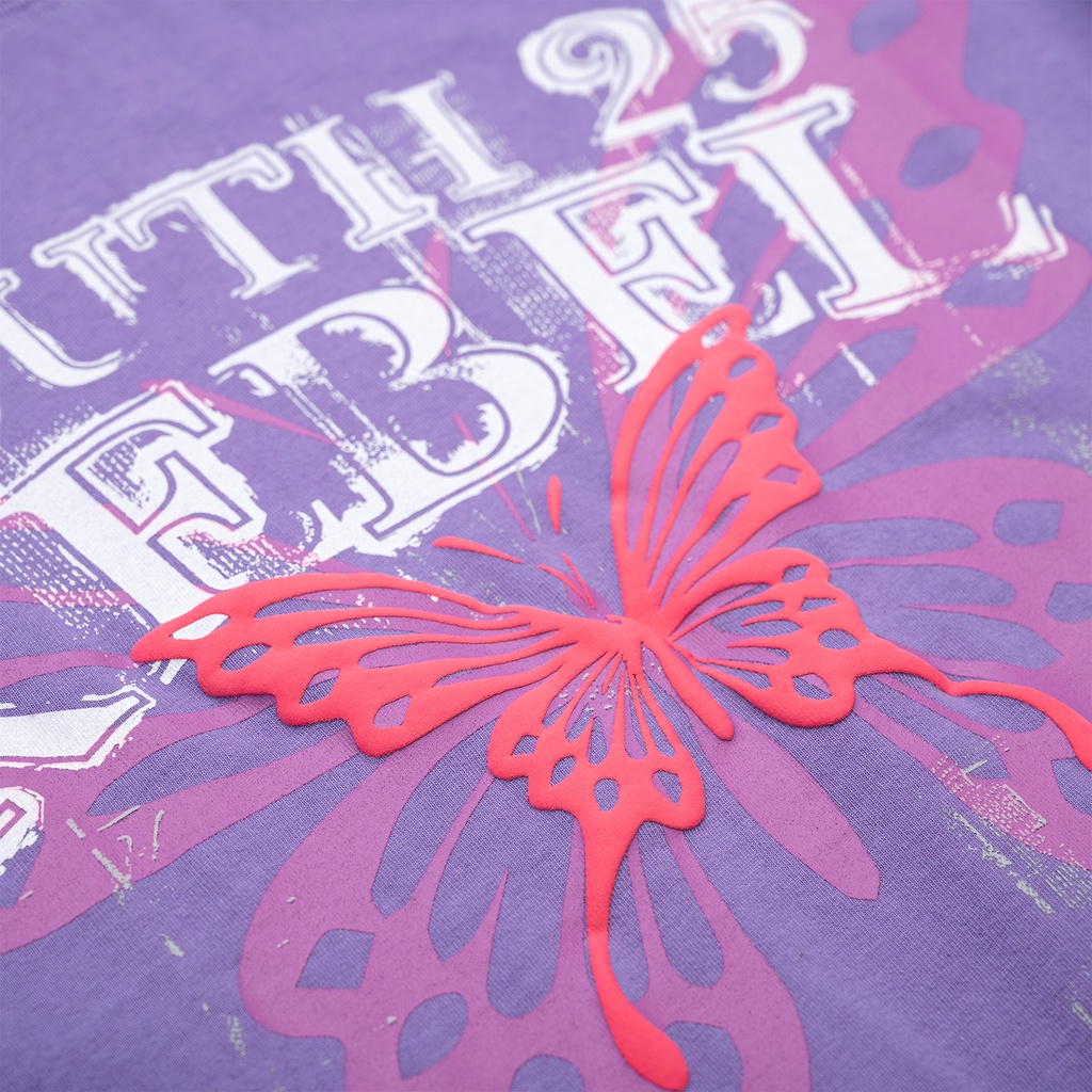 Youth25 Áo Thun "VIOLETTEE" Màu Tím