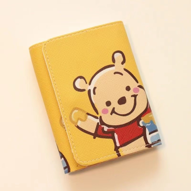 Ví Đựng Thẻ Đa Năng Họa Tiết Hoạt Hình Winnie the Pooh / Cậu Bé Bút Chì Shin-chan