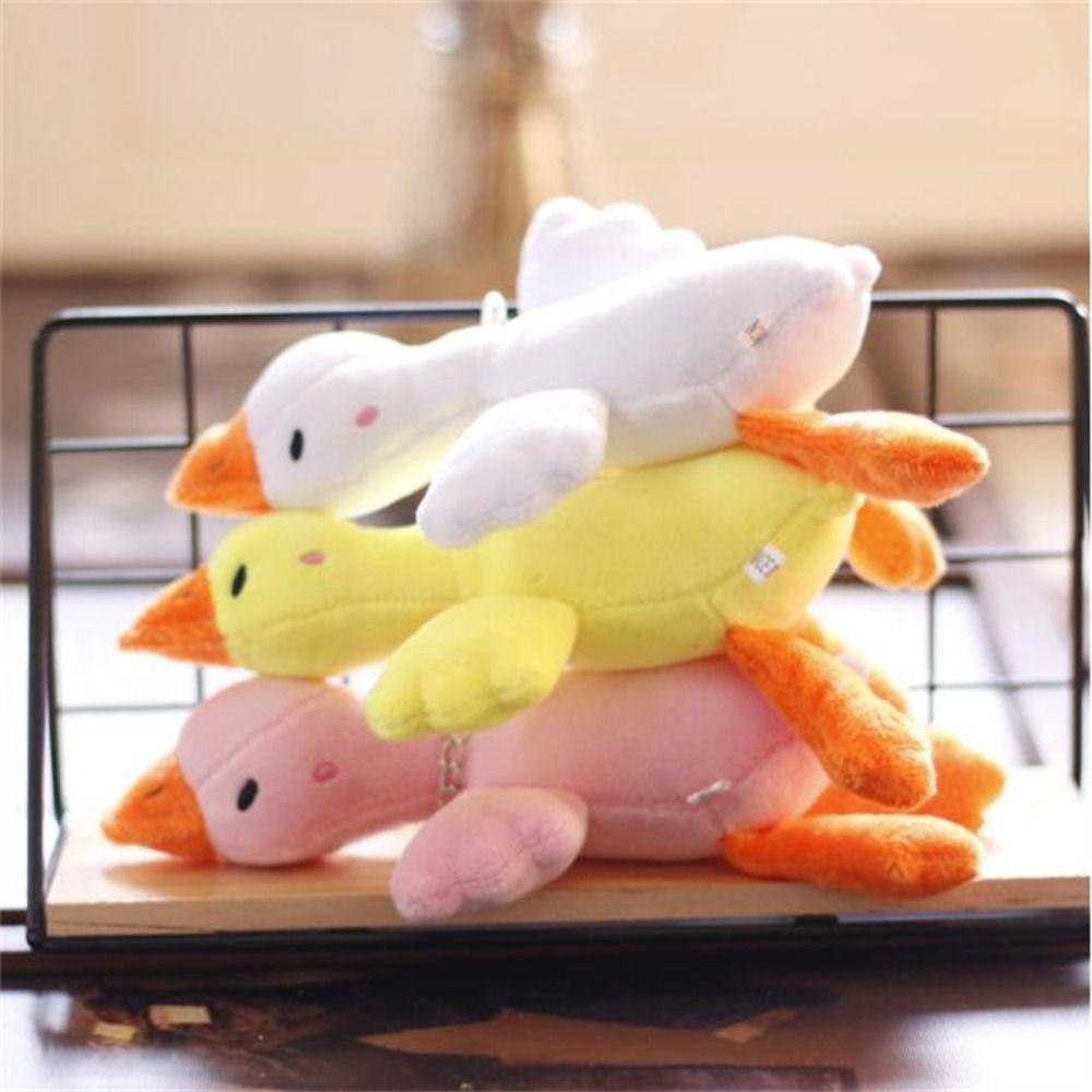 Móc Khóa Hình Ngỗng Trắng Nhồi Bông Dễ Thương 20CM