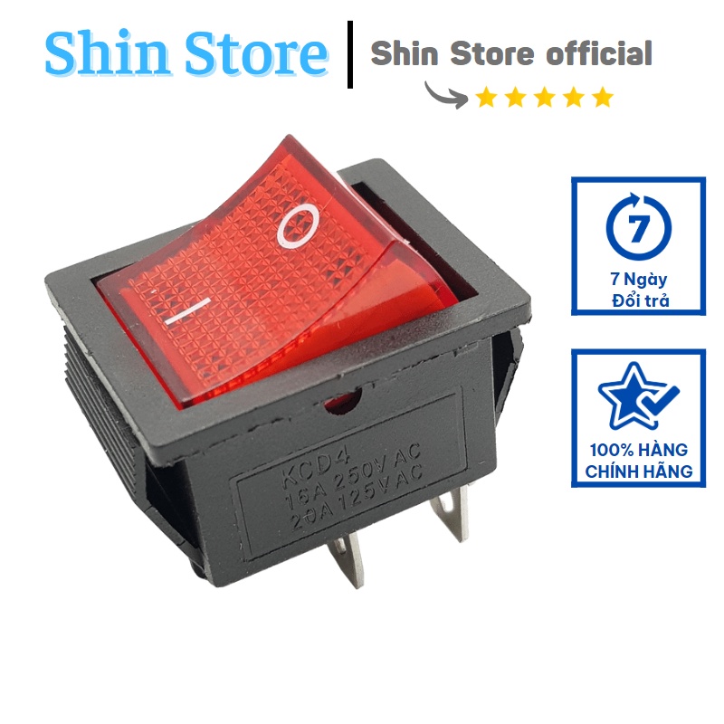 Công tắc điện 4 chân (công tác ON/OFF) Công tắc bập bênh -SHINSTORE