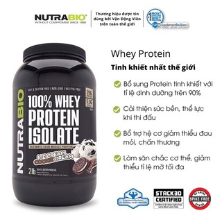 Whey Protein Isolate - hỗ trợ tăng cơ / giảm cân ( Hàng chính hãng )