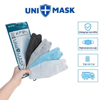 [Set 50 chiếc] Khẩu trang 4D KF94 UNIMASK 4 lớp dày dặn cao cấp