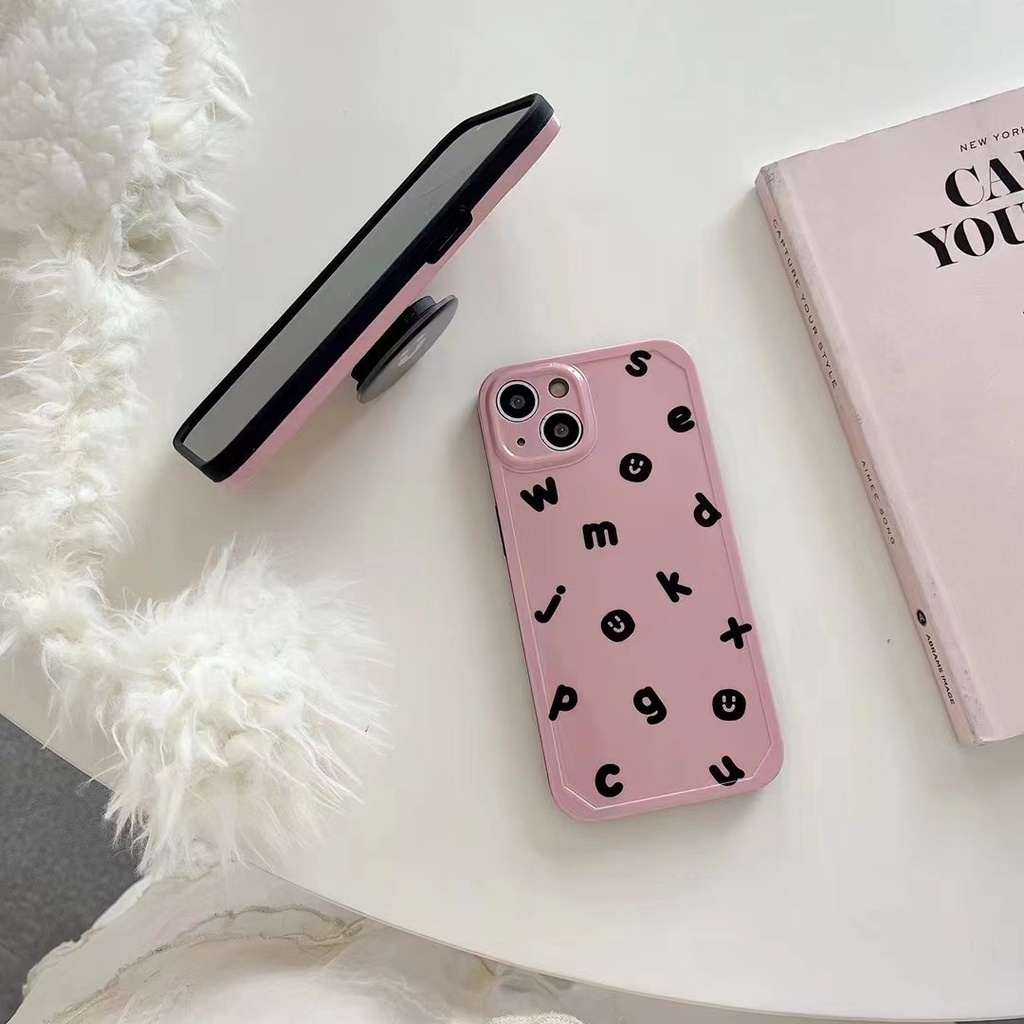 Ốp Lưng MàU HồNg Dễ Thương Cho iPhone 11 12 12pro 12promax 13 13promax 14 14pro 14promax