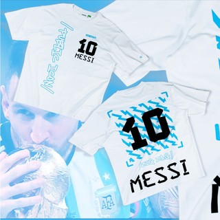 Áo thun 5theway messi zigzag new tee màu trắng