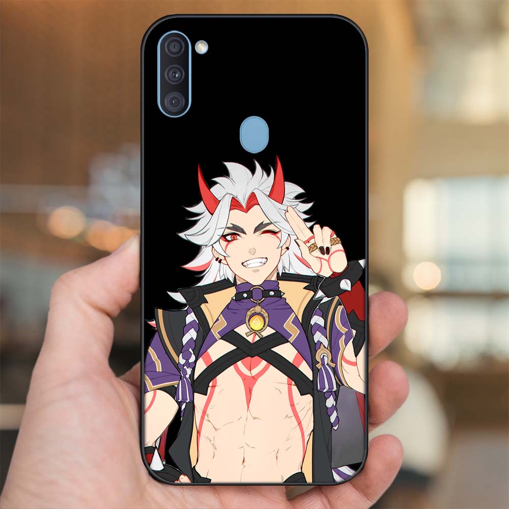 Ốp lưng Samsung A11, M11 viền đen in hình Arataki Itto Genshin Impact