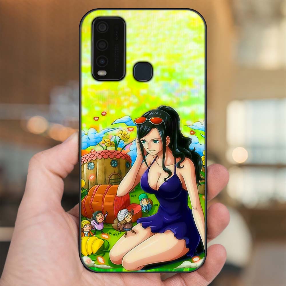 Ốp lưng Vivo Y30, Y50 viền đen in hình Nico Robin One Piece Đảo Hải Tặc