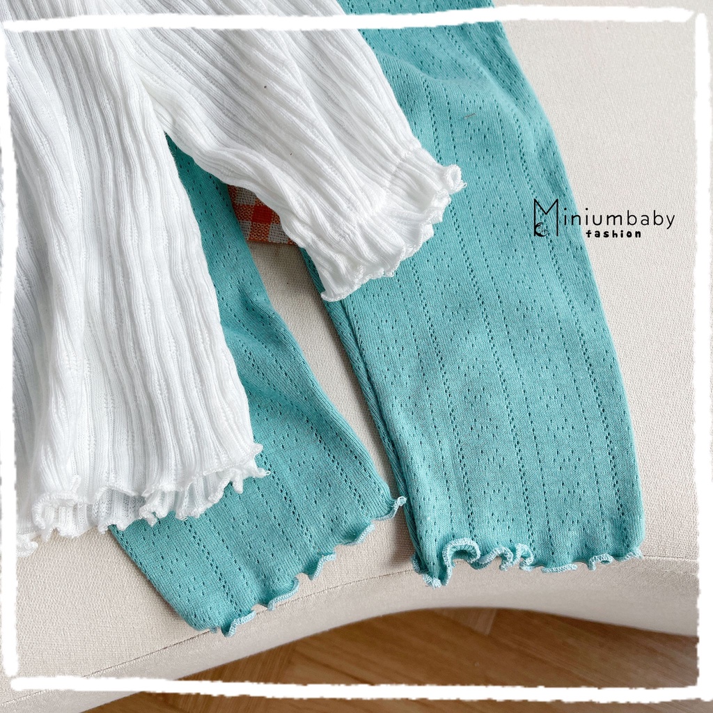 Bộ đồ dài tay quần dài thu đông baby girl cho bé gái chất liệu 100% cotton, quần áo trẻ em Minium-SB1334