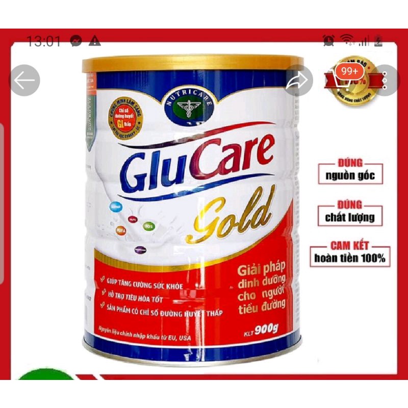 sữa bột glucare Gold 900g date 2024
