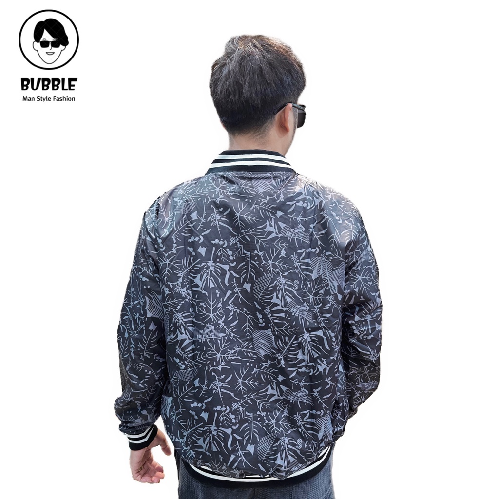Áo Khoác Nam Bomber In Hoạ Tiết Chất Liệu Dù Cao Cấp 2 Lớp VNXK BUBBLE GUM