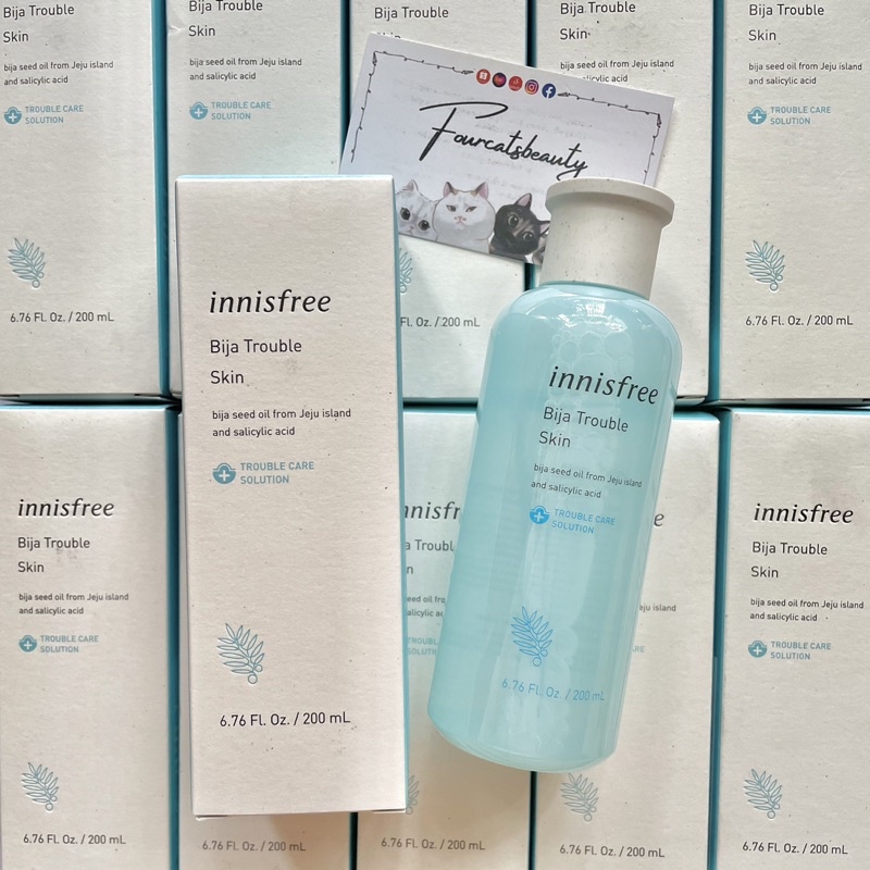 Nước Hoa Hồng Dành Cho Da Mụn Innisfree Jeju Bija Trouble Skin 200ml