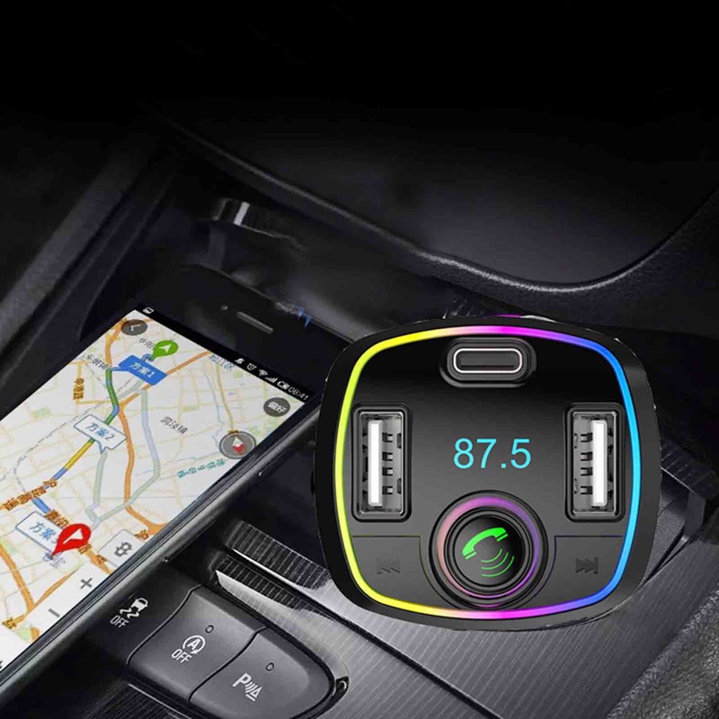 Máy Nghe Nhạc MP3 / FM Bluetooth 5.0 2 Cổng Sạc USB Cho Xe Hơi