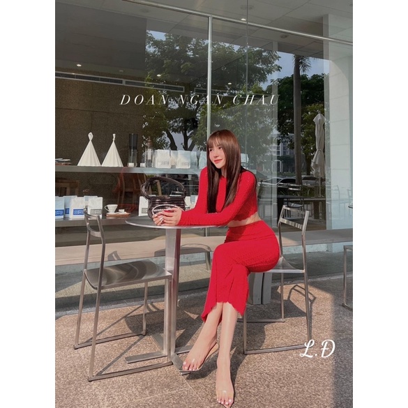 Set body áo chân váy len xinh 3 màu