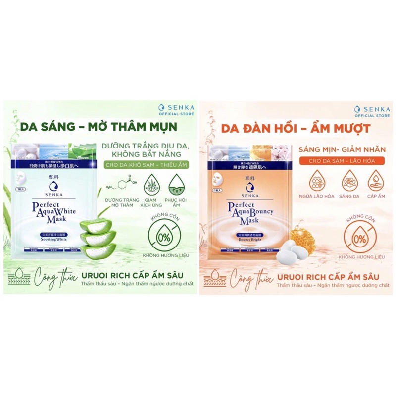 MẶT NẠ SENKA PERFECT AQUA 23G