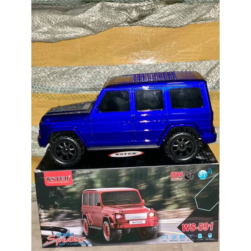 Loa Bluetooth hình dáng Xe Hơi G63 có đèn led gắn trong trang trí gọc làm việc học tập