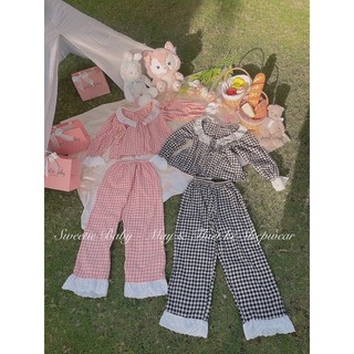 Pijama caro hồng