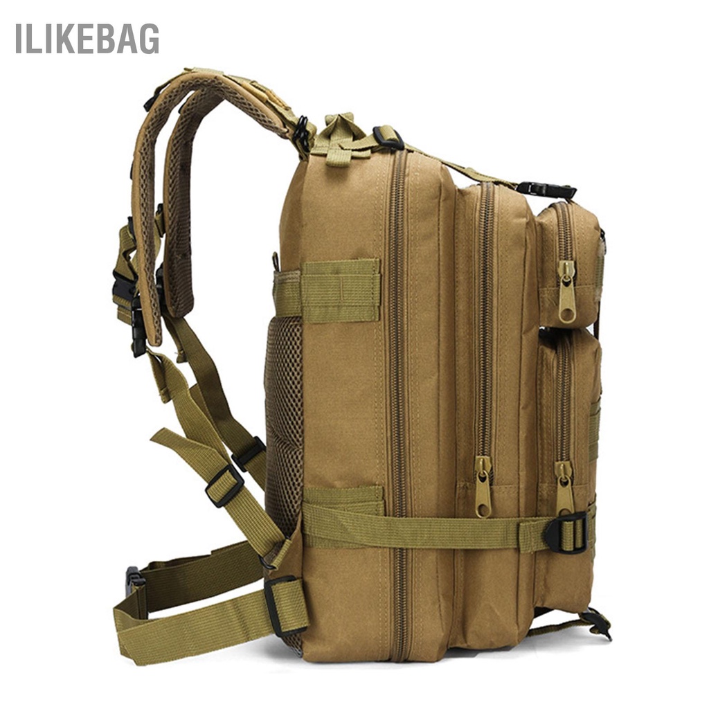 Ba Lô Vải Oxford Chống Thấm Nước Sức Chứa Lớn Có 5 Khóa Kéo Dùng Cho Leo Núi / Cắm Trại