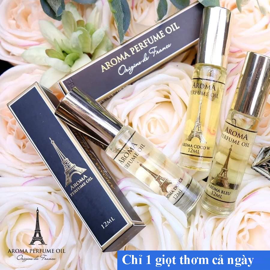 (Lưu hương 18 tiếng) Nước Hoa Nam - Nữ (Dạng Lăn 12ml) A'love Aroma Perfume Paris - MUA 2 TẶNG 1