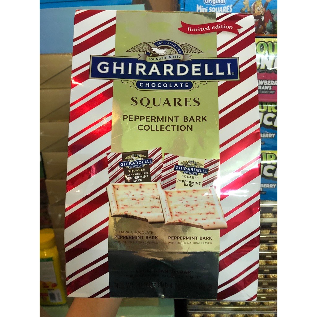 ￼Sô cô la  Ghirardelli Chocolate Squares Premium Chocolate Assortment 674.9g - Mỹ