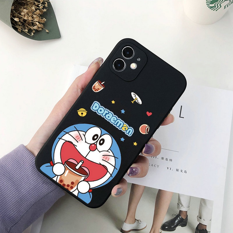 Ốp lưng Samsung J7 Pro Prime J6 J6+ J4 J4+ Plus A22 A21S A20S A10 A10S A7 2018 M51 S21 S20 FE 4G 5G Protect Camera Doraemon Square Edge Soft Case