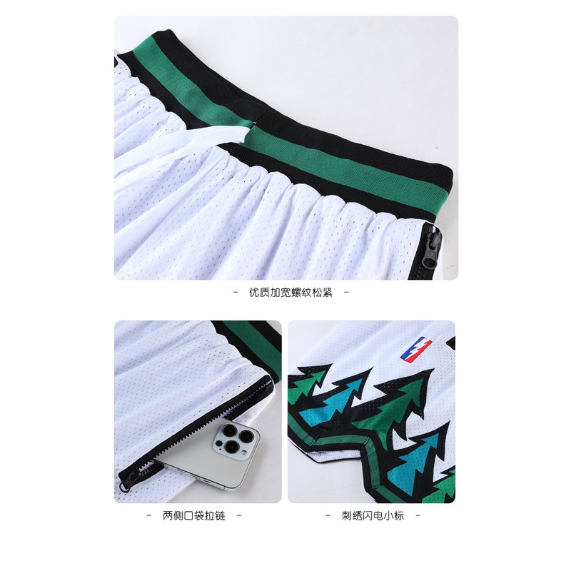 Quần Short Thể Thao Hai Lớp Phối Lưới Có Khóa Kéo Phong Cách Retro Đường Phố Cho Nam Nữ