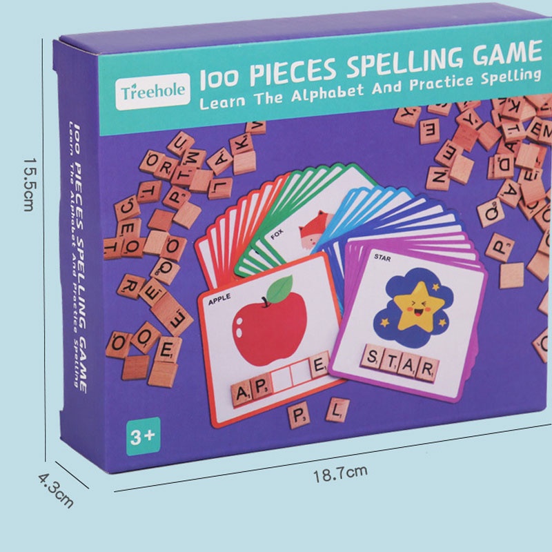 Bộ 100 chữ cái ghép vẫn tiếng anh kèm thẻ