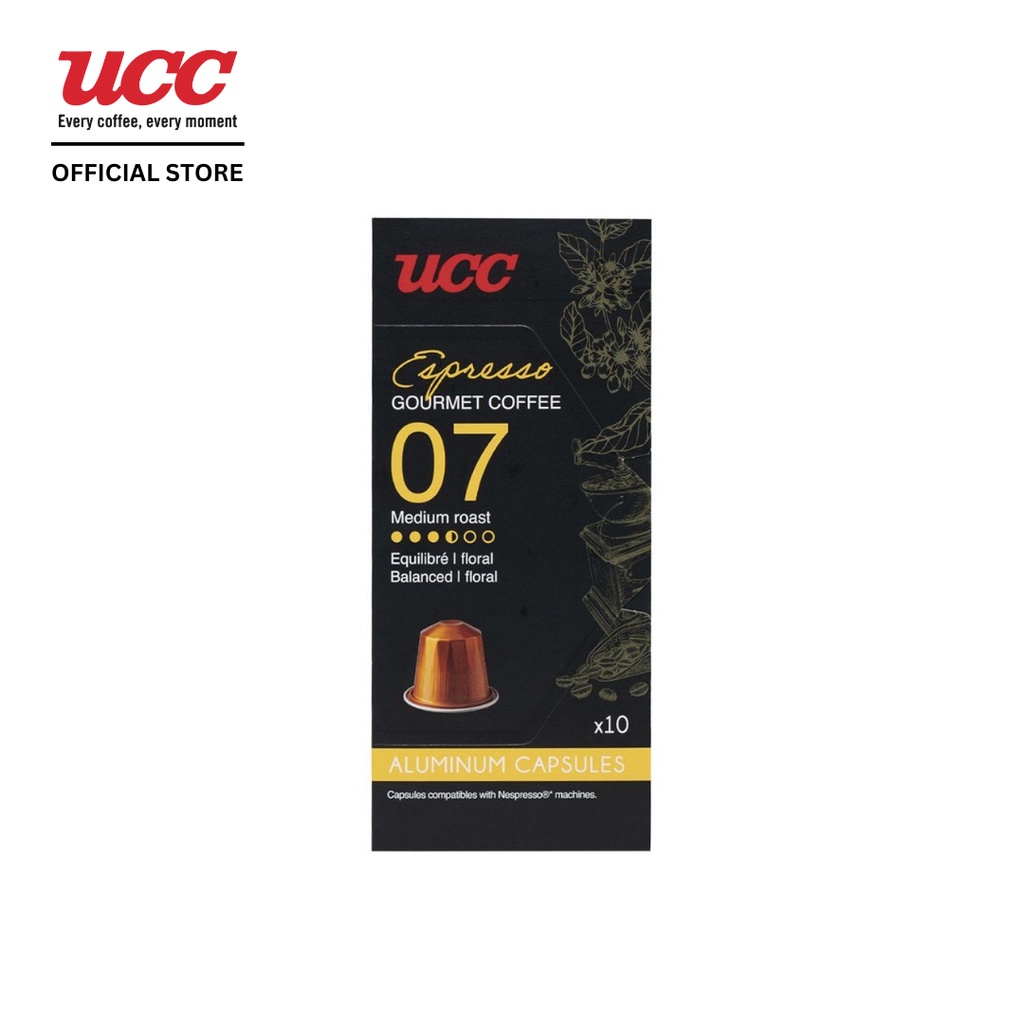 Cà phê viên nén UCC Gourmet Coffee Capsule Espresso (No.07 - 5gr x 10 viên)