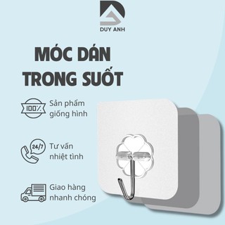 Sỉ 200 móc dán tường, móc treo tường trong suốt siêu dính, chịu lực cực tốt