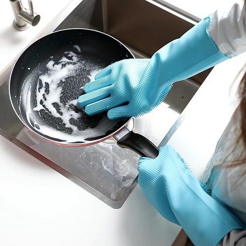 Bao Tay Rửa Chén Silicon Găng Tay Rửa Chén Bát Silicon Vệ Sinh Đa Năng MILLANA SHOP A112