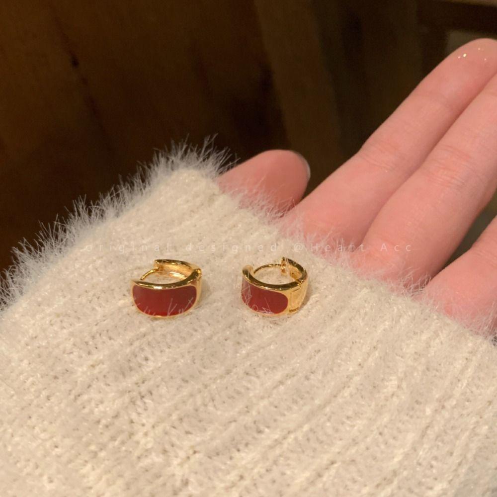 Khuyên Tai Hình Học Phong Cách Pháp Thời Trang Sang Trọng Cho Nữ