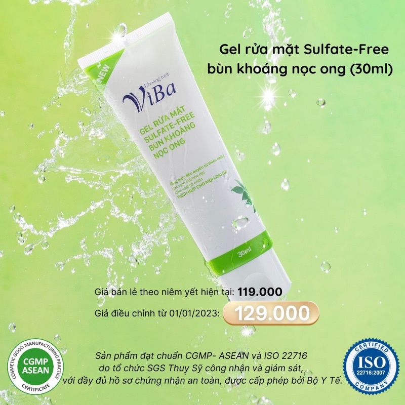 Gel rửa mặt Viba