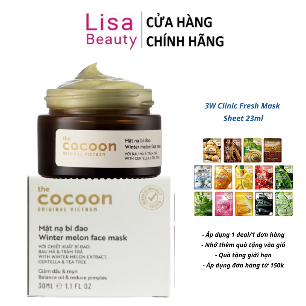 Mặt Nạ Bí Đao The Cocoon 30ml