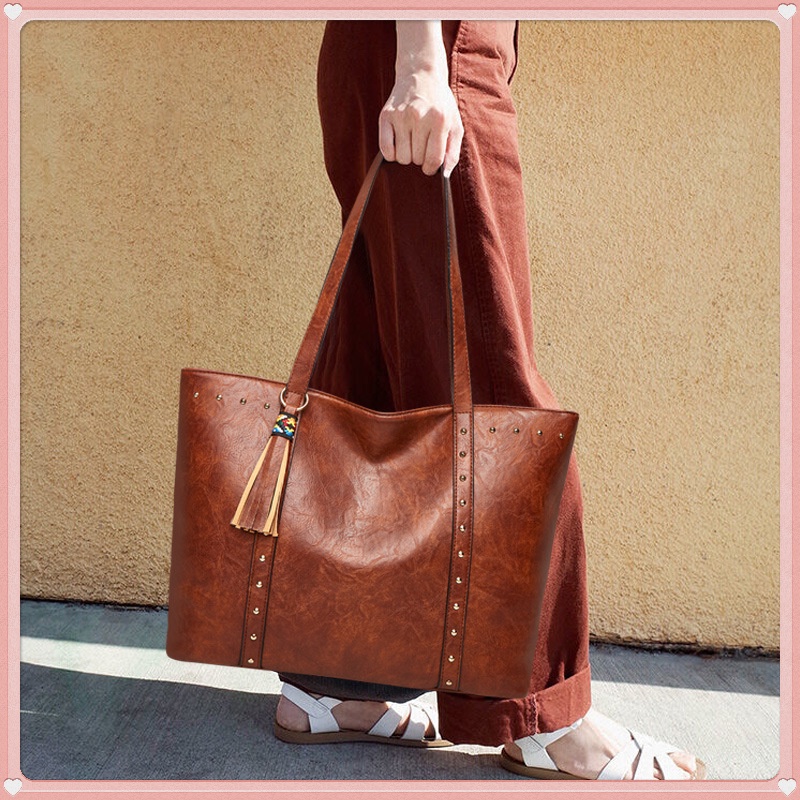 M97-Túi Xách Nữ Sức Chứa Lớn Phong Cách Retro Thời Trang Mới