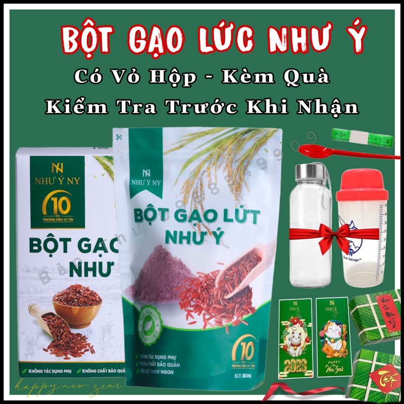 GẠO LỨT GIẢM CÂN NHƯ Ý ORGANIC - 800gr nhận kiểm tra trước