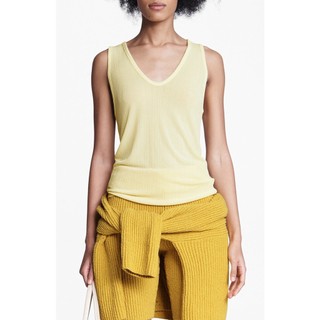 Áo thun nữ rag & bone zoe deep vee rib tank slim fit top