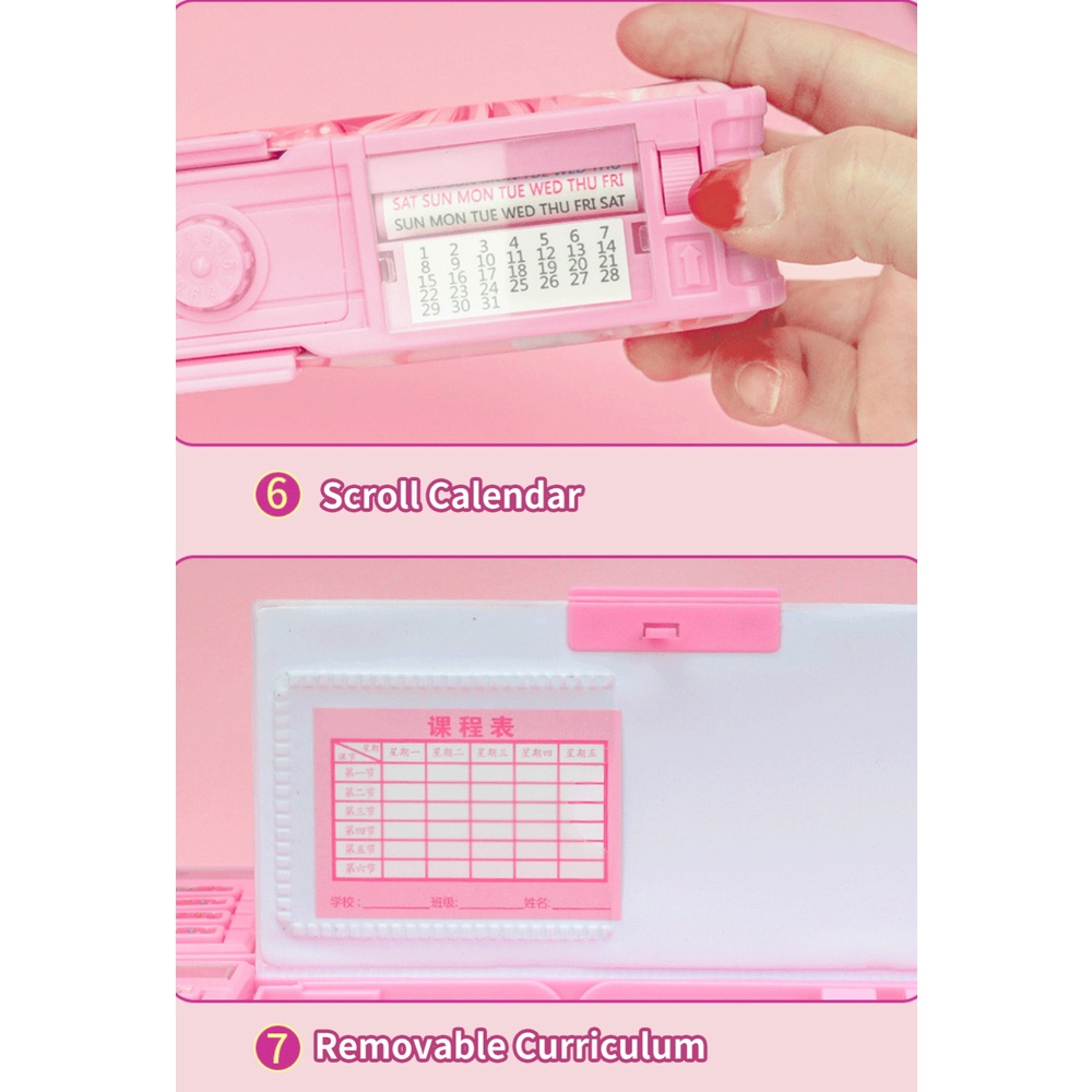 Hộp Bút Chì Đa Năng Cho Trẻ Em Đi Học Có Khóa An Toàn Thông Minh Họa Tiết Kỳ Lân Quà Tặng Cho Bé Gái Royal1.vn