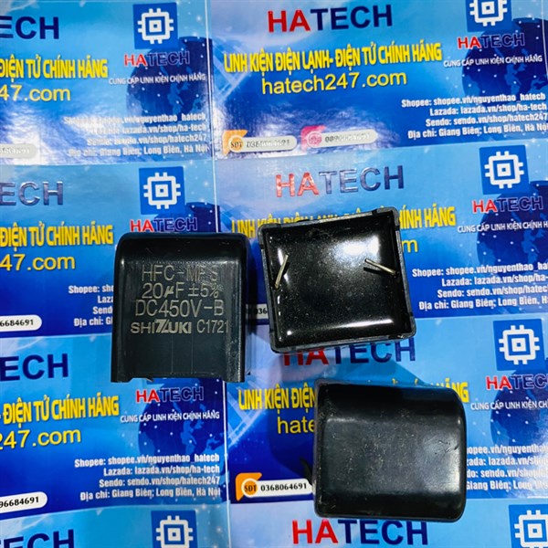 Tụ zin 20uf 450VDC Shizuki chính hãng Nhật