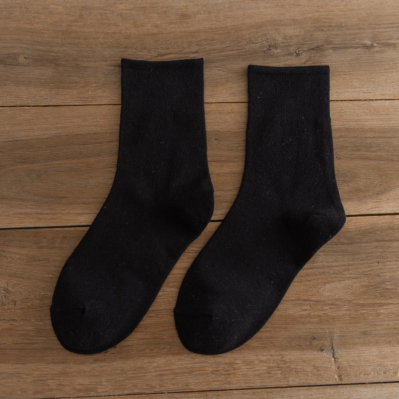 Vớ Thể Thao Cotton Harajuku Màu Sắc Đơn Giản