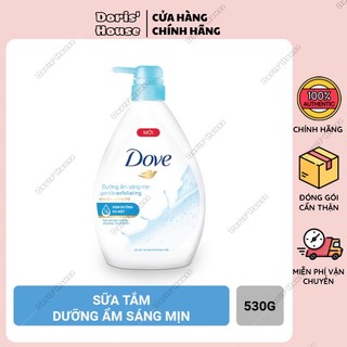 Sữa tắm dưỡng thể Dove Dưỡng Ẩm Sáng Mịn - Có hạt loại bỏ tbc 530g