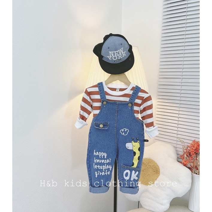 Set yếm bò cho bé trai bé gái năng động