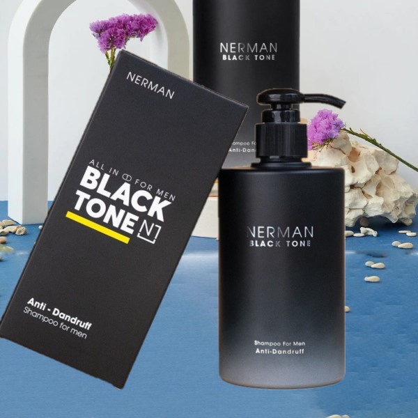 Dầu Gội Sạch Gàu Nerman Black Tone Cho Nam Giới Hương Nước Hoa Pháp 350g - Chính Hãng