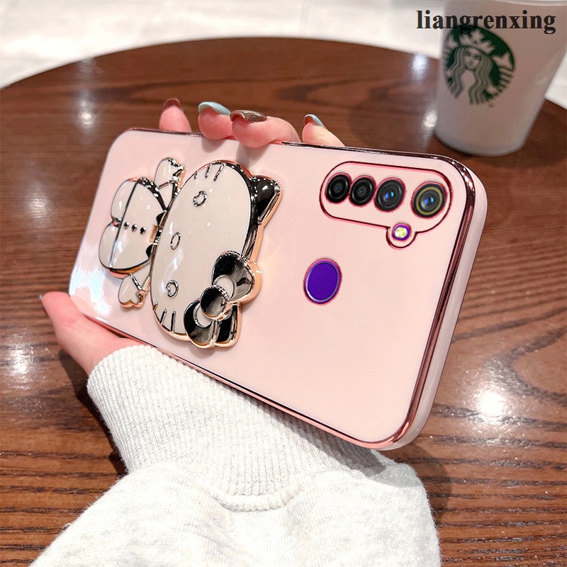 Ốp lưng  realme 5 realme c3 realme 5i realme 6i realme 5 pro Ốp Điện Thoại Silicon Mềm Chống Sốc Mạ Điện DDKTM01 Cho realme 5 realme c3 realme 5i realme 6i realme 5 pro viền vuông cute